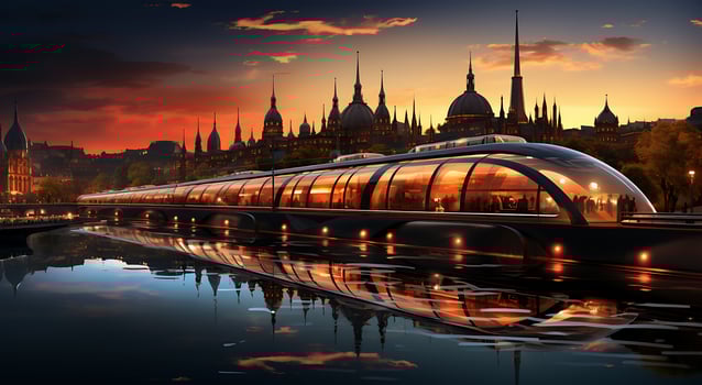 AI generated View of a beautiful backdrop for a visit to St. Petersburg, Russia photo