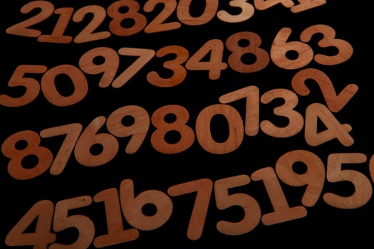Background of numbers. from zero to nine. Numbers texture. Finance data concept. Matematic. Seamless pattern with numbers. financial crisis concept. Business success. photo