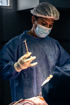 Latin surgeon in surgery photo