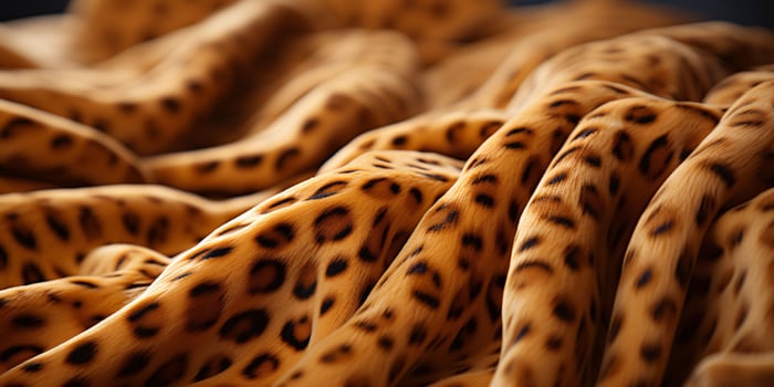 AI generated Leopard Fur Pattern Texture Background. Leopard Wool Fabric. Generative AI photo