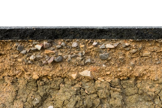 The layer of asphalt road. photo
