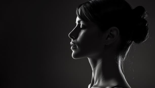 AI generated black roses on a black background photo