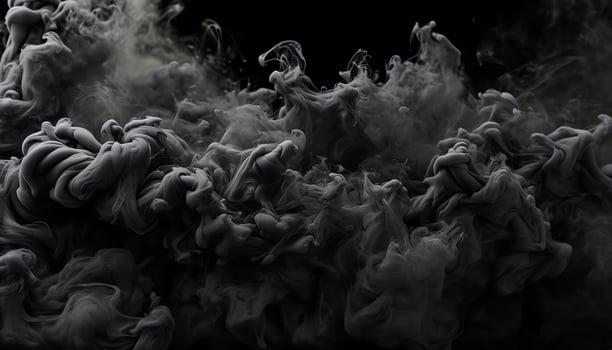 AI generated black background with water drops on it photo