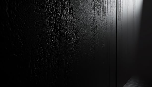 AI generated black background with water drops on it photo