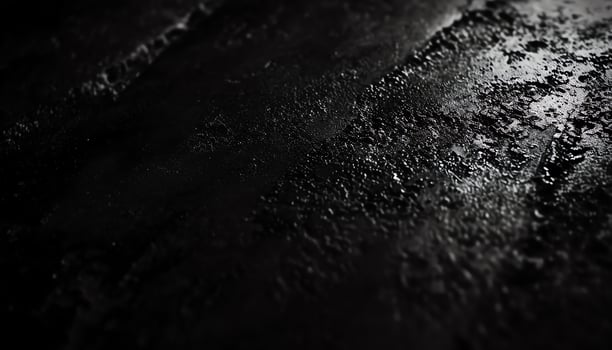 AI generated black background with water drops on it photo