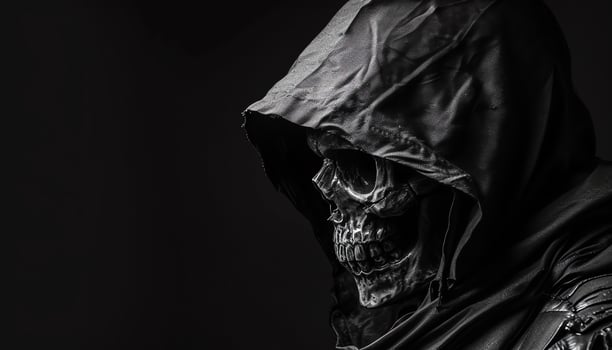 AI generated black background with water drops on it photo