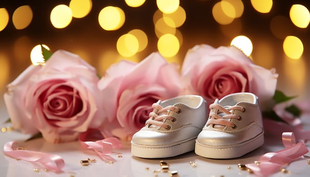 AI generated Love blossoms in a celebration of new life generated by AI photo