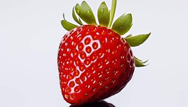 AI generated Freshness and sweetness in a juicy strawberry dessert generated by AI photo
