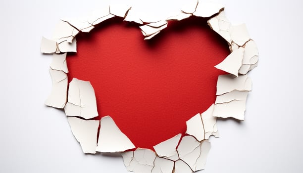 AI generated Love symbol, heart shape, romance, abstract, passion, celebration, wedding generated by AI photo