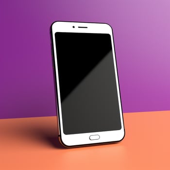 AI generated Modern technology  mobile phone, wireless communication, touch screen generated by AI photo