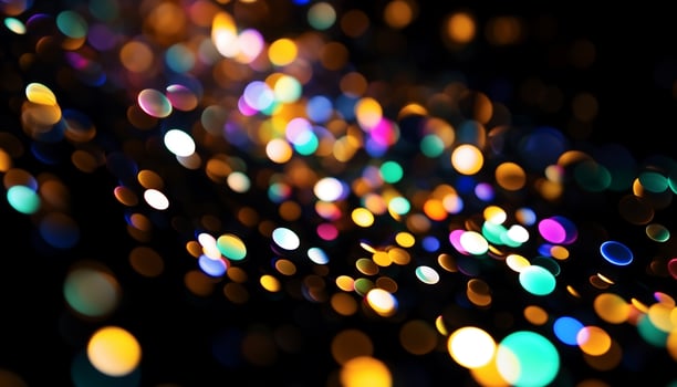 AI generated Abstract celebration circle decoration in vibrant colors generated by AI photo