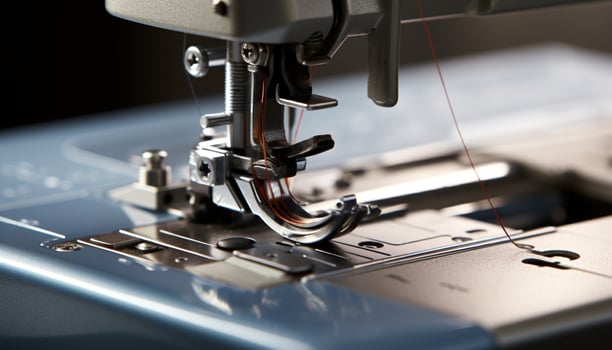 AI generated Close up of machinery in a modern electronics factory generated by AI photo