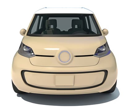 Car 3D rendering on white background photo