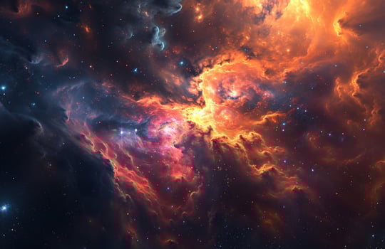 AI generated the nebula in inner space photo