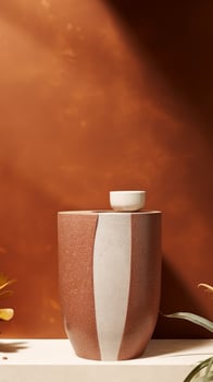 AI generated Sleek Black Wooden Podium for Modern Product Presentation Needs photo