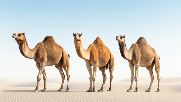 AI generated camel high quality image photo