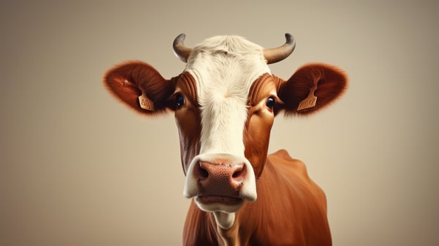 AI generated cow high quality image photo