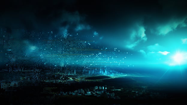 AI generated Cyan high quality background photo