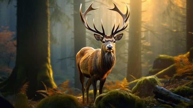 AI generated deer high quality image photo
