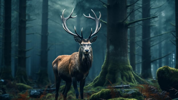 AI generated deer high quality image photo