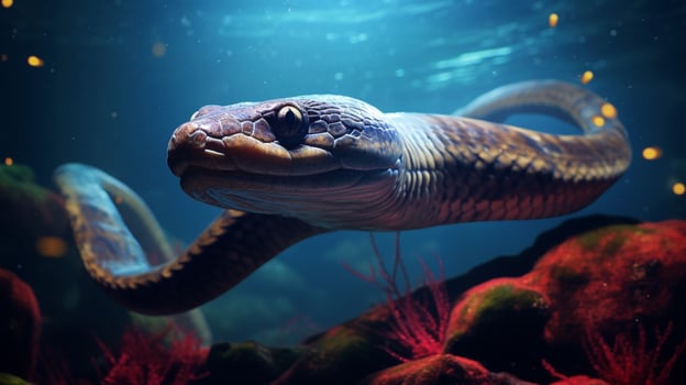 AI generated eel high quality image photo
