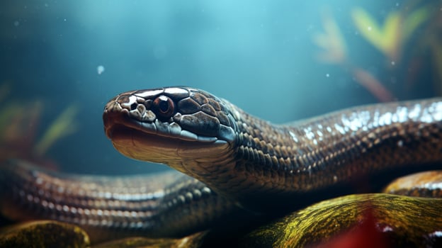 AI generated eel high quality image photo