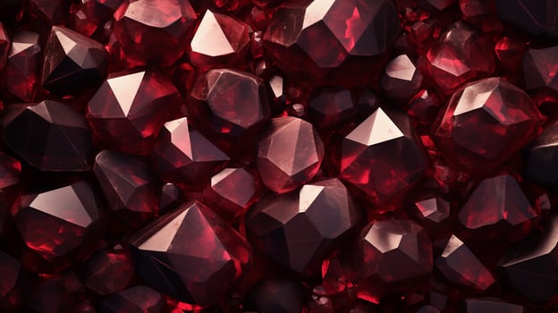 AI generated Garnet hard background photo
