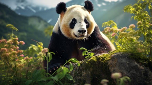 AI generated giant panda high quality image photo