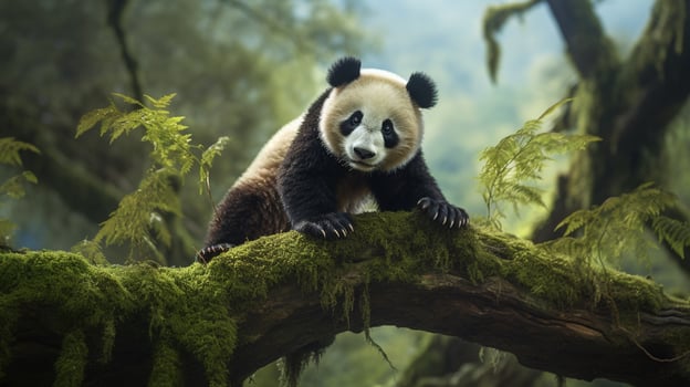 AI generated giant panda high quality image photo