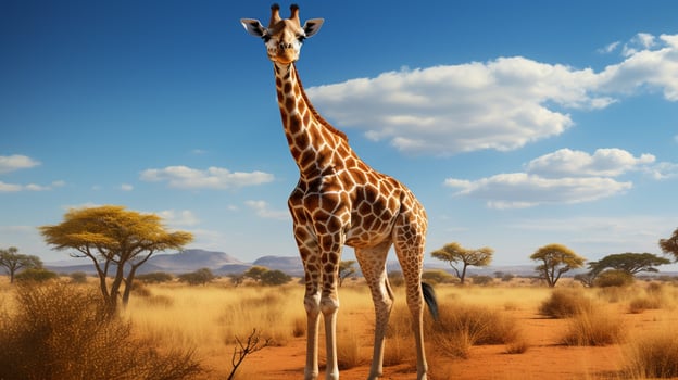 AI generated giraffe high quality image photo