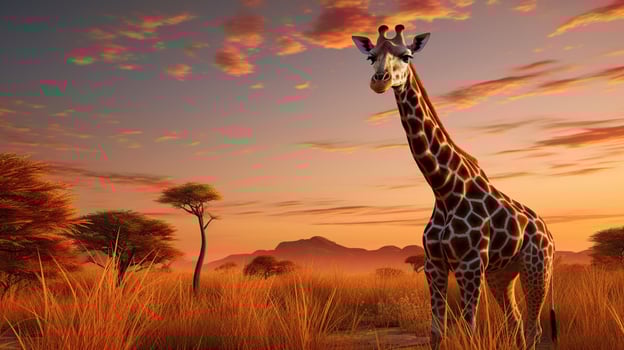AI generated giraffe high quality image photo