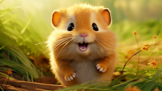 AI generated hamster high quality image photo