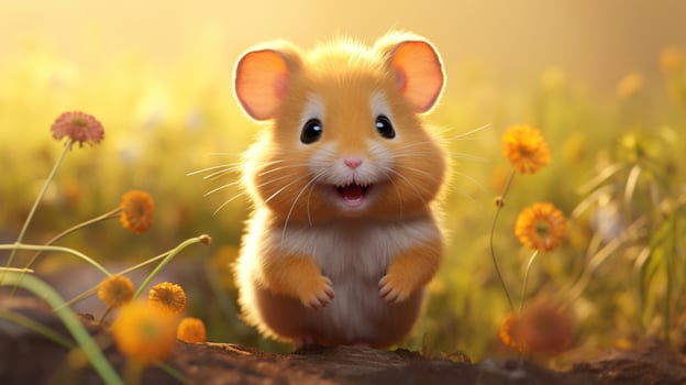 AI generated hamster high quality image photo