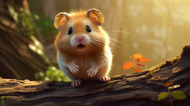 AI generated hamster high quality image photo