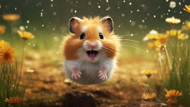 AI generated hamster high quality image photo