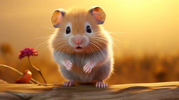 AI generated hamster high quality image photo