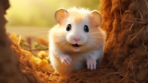 AI generated hamster high quality image photo