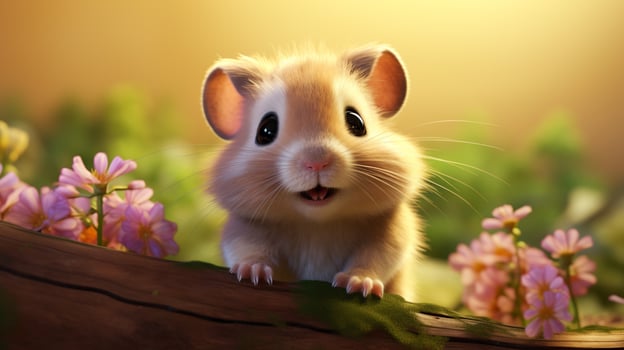 AI generated hamster high quality image photo