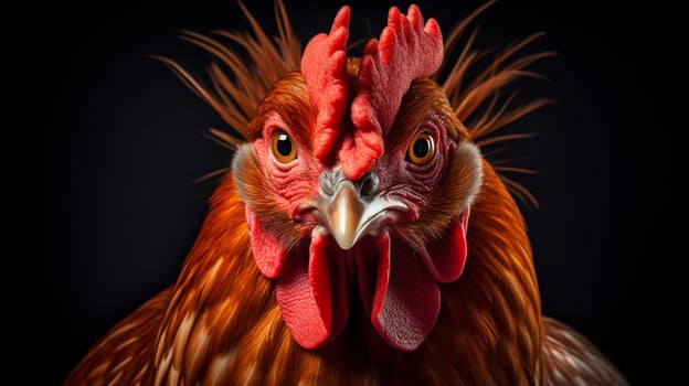 AI generated hen high quality image photo