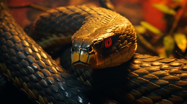 AI generated king cobra high quality image photo