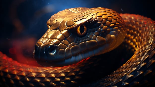 AI generated king cobra high quality image photo