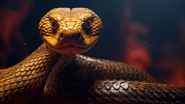AI generated king cobra high quality image photo