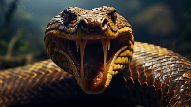 AI generated king cobra high quality image photo