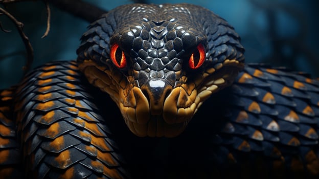AI generated king cobra high quality image photo