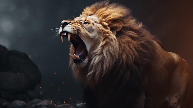 AI generated lion high quality image photo