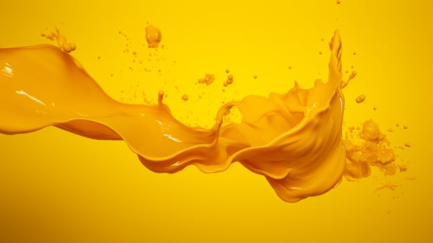 AI generated Mustard color splash background photo