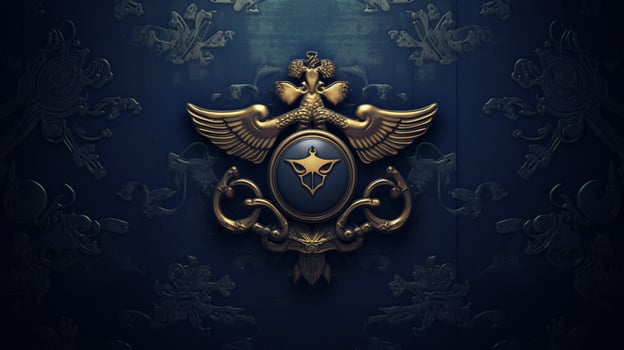 AI generated Navy background photo