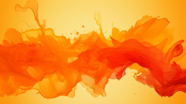 AI generated Orange color splash background photo