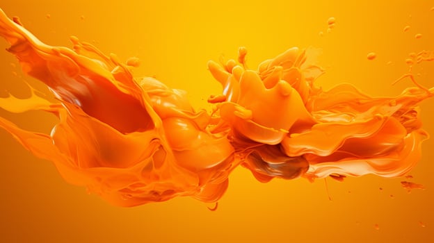 AI generated Orange color splash background photo