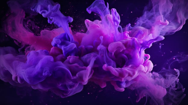 AI generated Purple color splash background photo